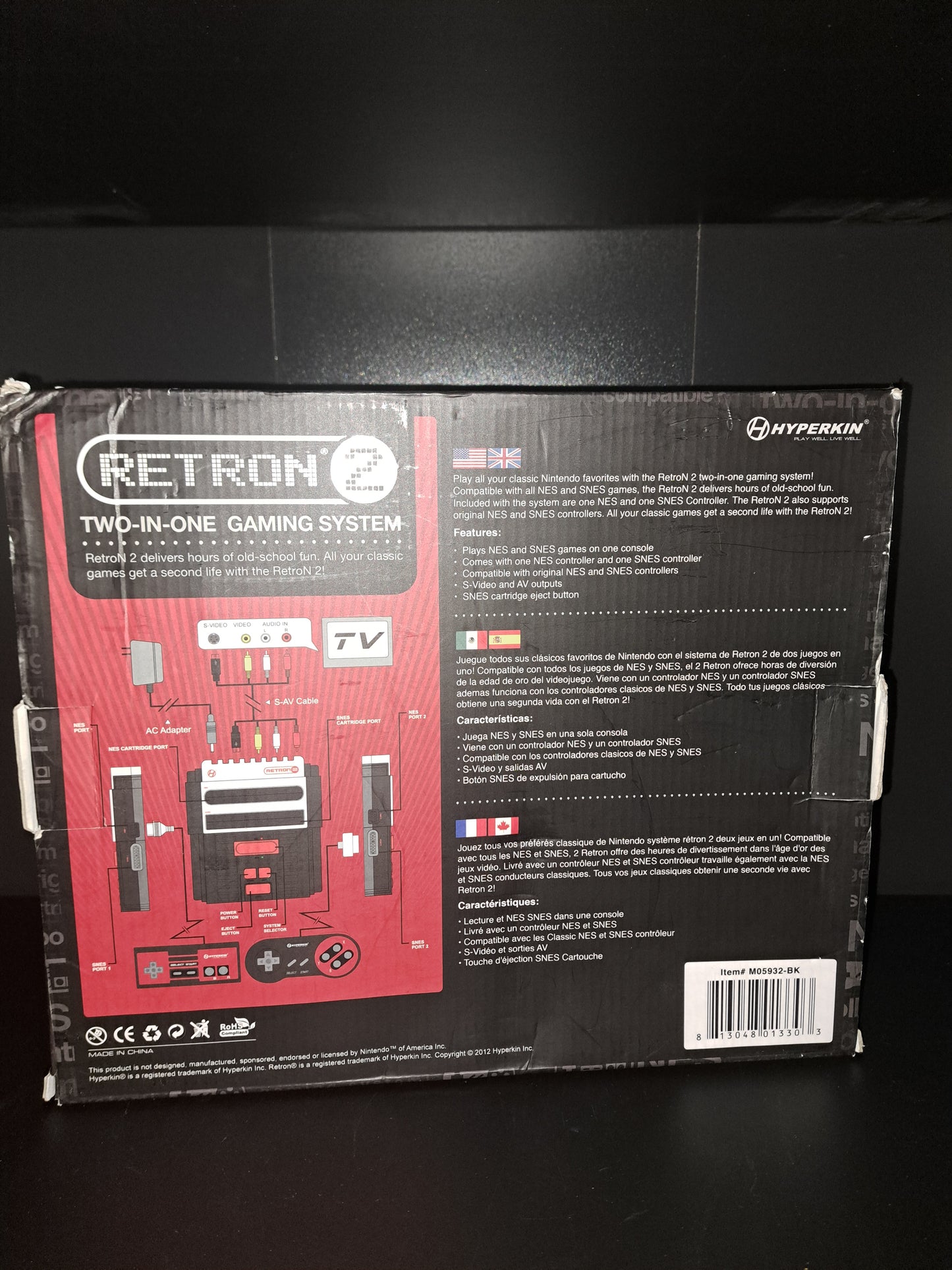 + Hyperkin Retron 2 Two in One Gaming System Classic NES & Super SNES NIB