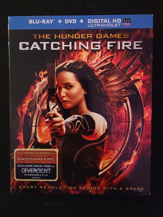 The Hunger Games: Catching Fire (Blu-ray, 2013) with Sleeve