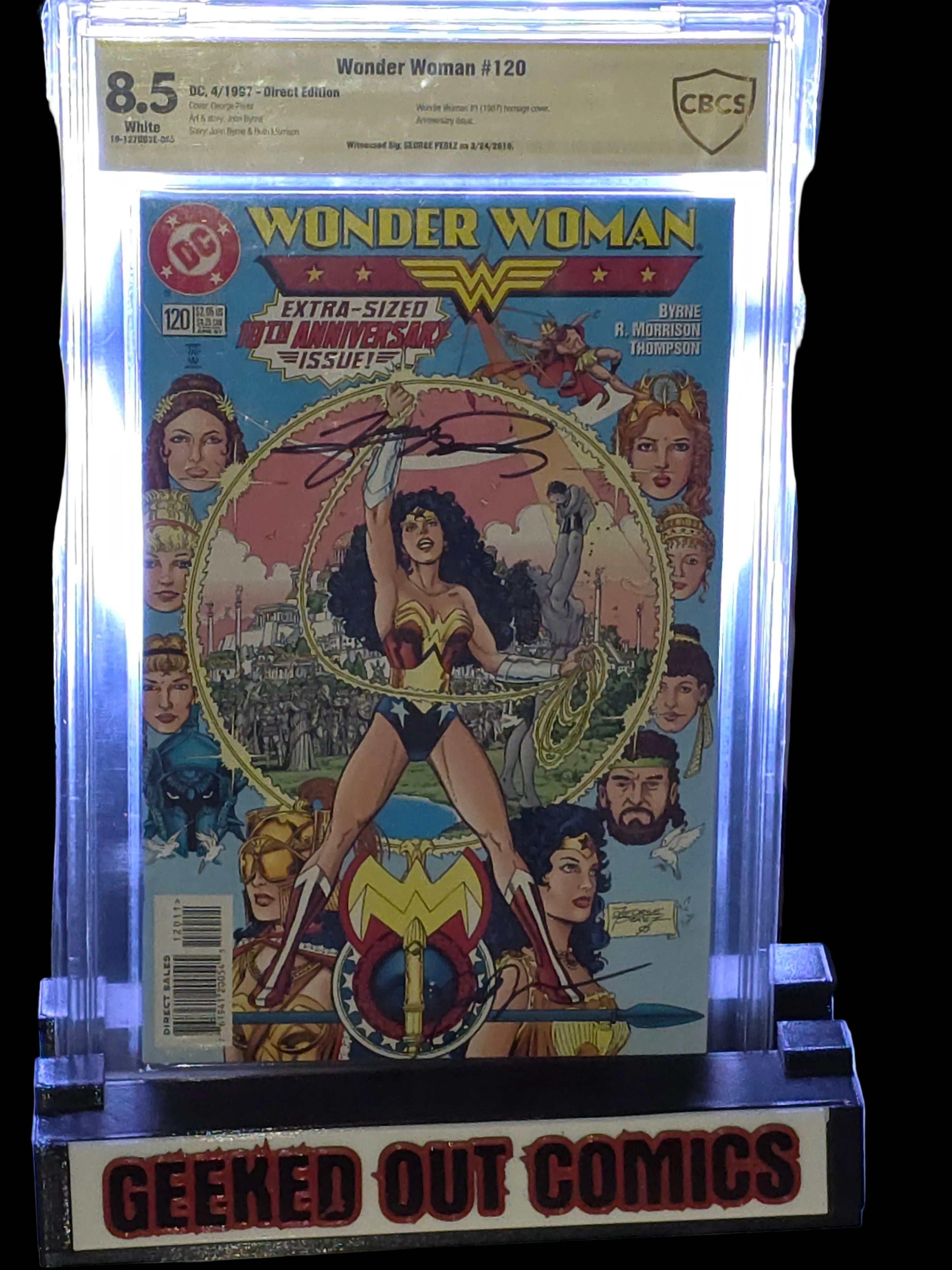 Wonder Woman #1 8.5 CBCS Signed By George Perez 1987 FN- 1st Appearanc ...