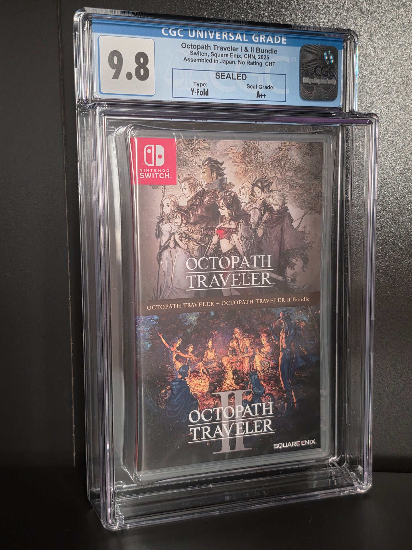Octopath Traveler I & II Bundle for Nintendo Switch CGC 9.8 Graded A++
