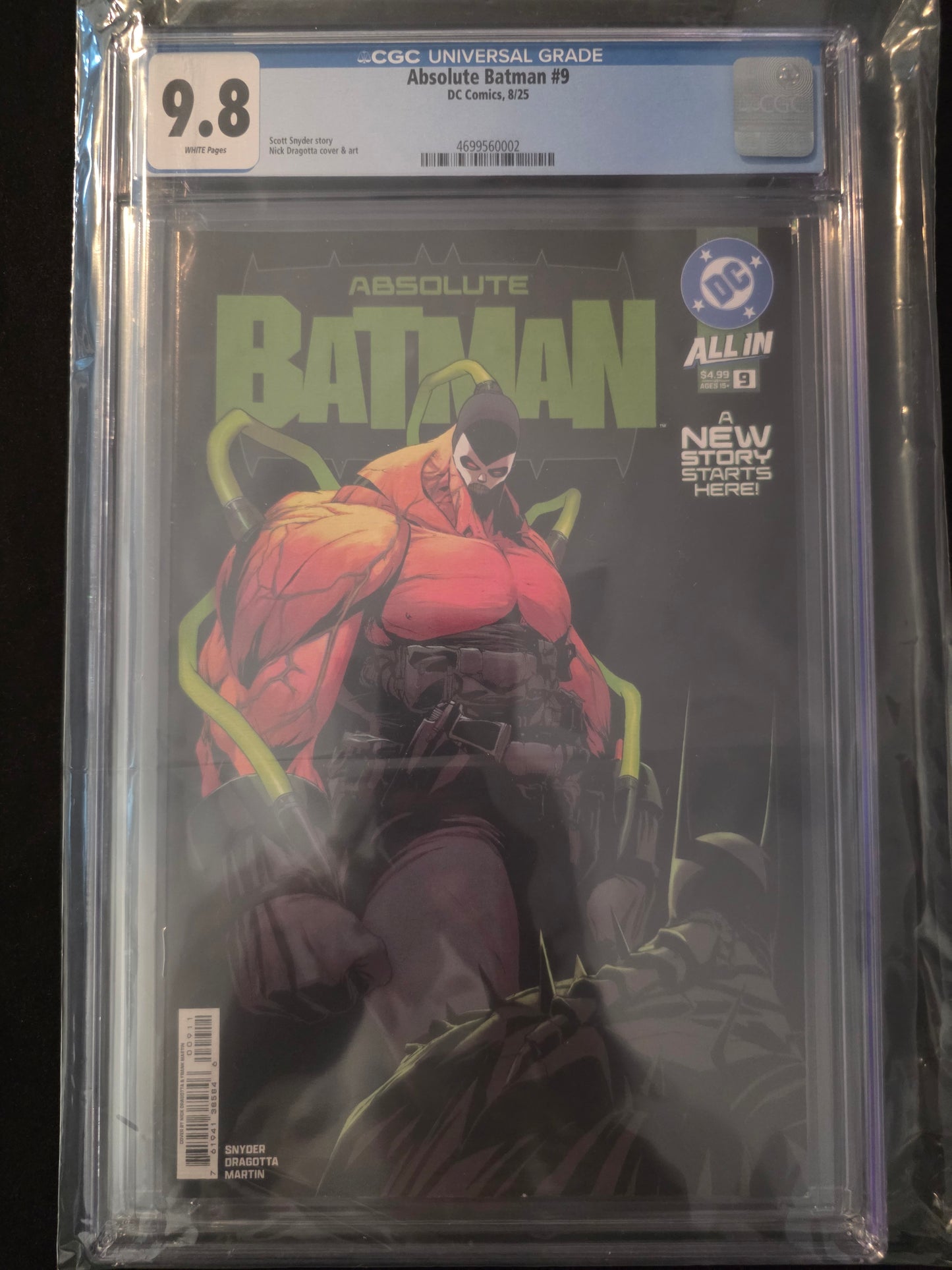 Absolute Batman #1-10 1st Print Covers All  CGC 9.8 Nick Dragotta Covers