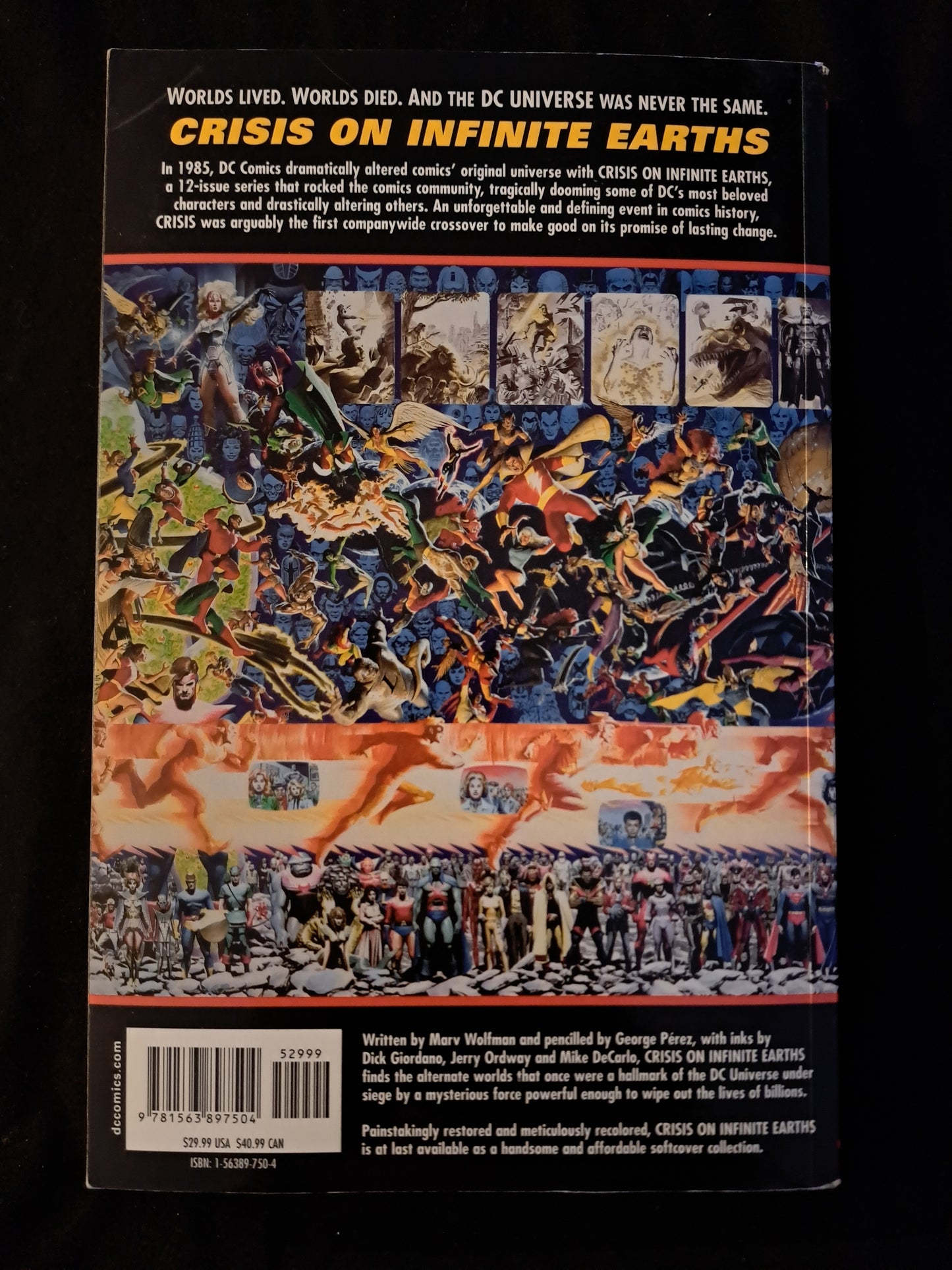 Crisis On Infinite Earths by George Perez & Marv Wolfman DC 2000