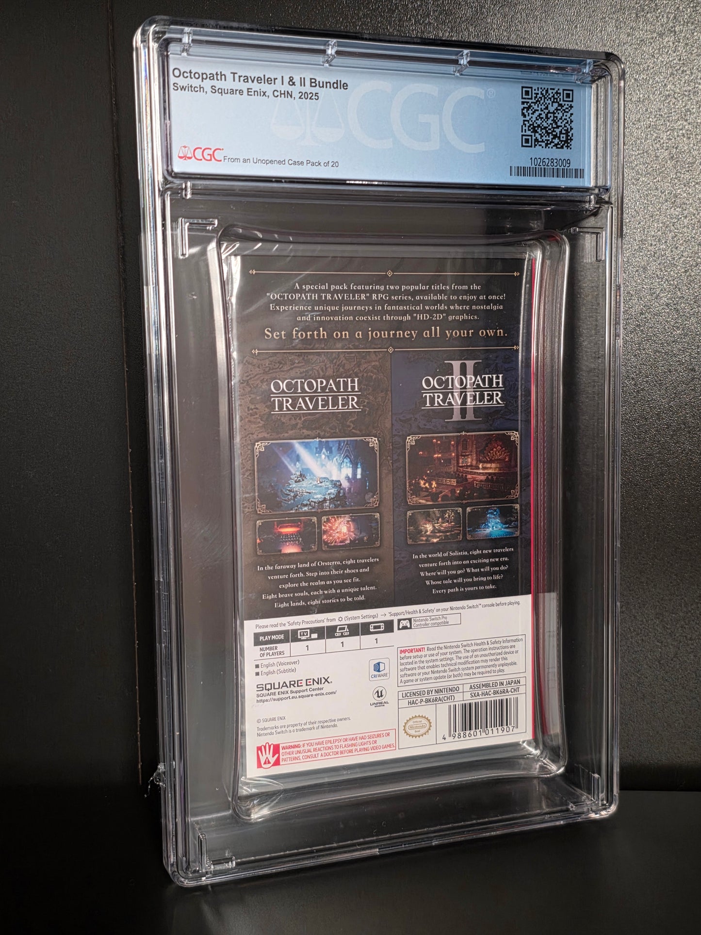 Octopath Traveler I & II Bundle for Nintendo Switch CGC 9.8 Graded A++