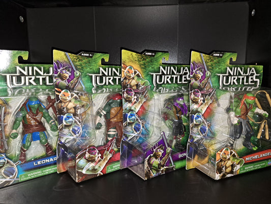 Teenage Mutant Ninja Turtles Movie Action Figures TMNT Playmates Toys Brand set of 4