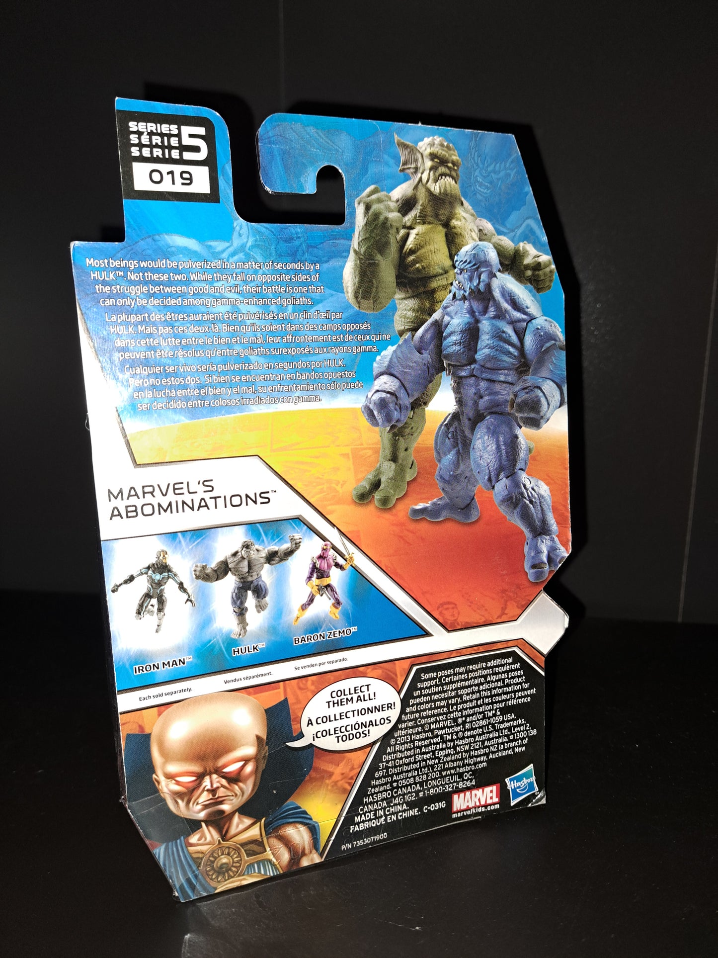 Marvel Universe 3.75" Abomination Blue Variant Series 5 #019 2013 New Sealed