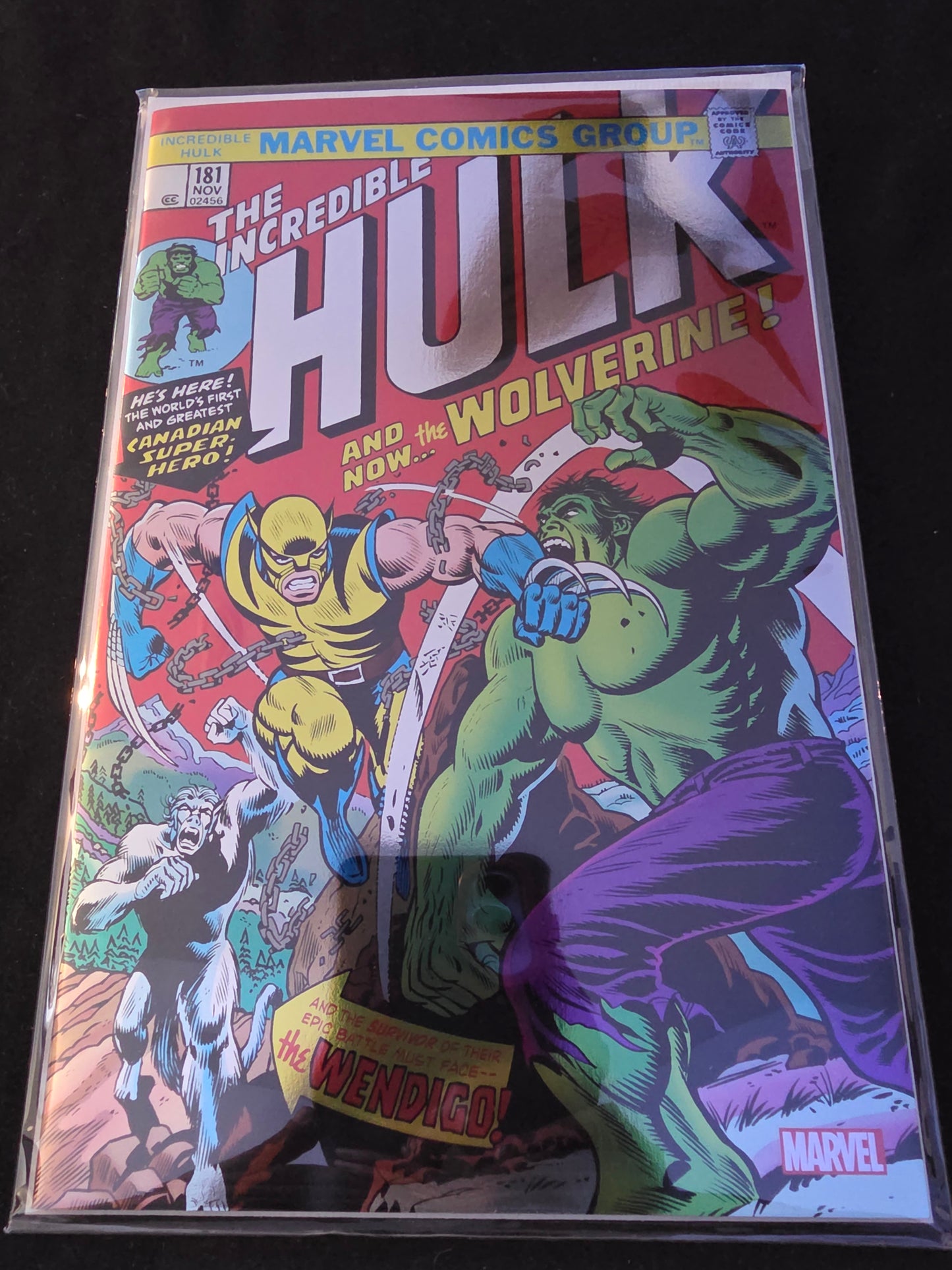INCREDIBLE HULK 181 FOIL FACSIMILE EDITION MARVEL COMICS 2023