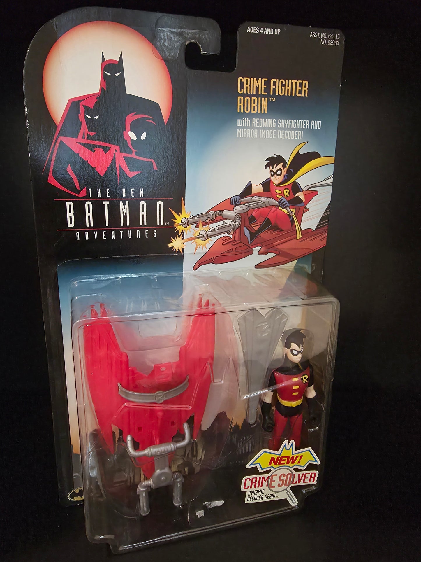 The New Batman Adventures Crime Fighter Robin W/ Glider Animated Series Kenner