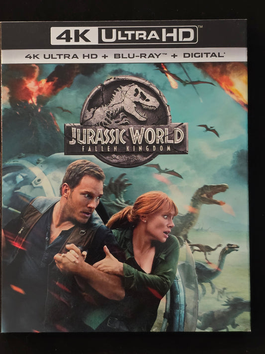 Jurassic World Fallen Kingdom 4K Ultra HD Blu-ray Combo Pack Chris Pratt 2366