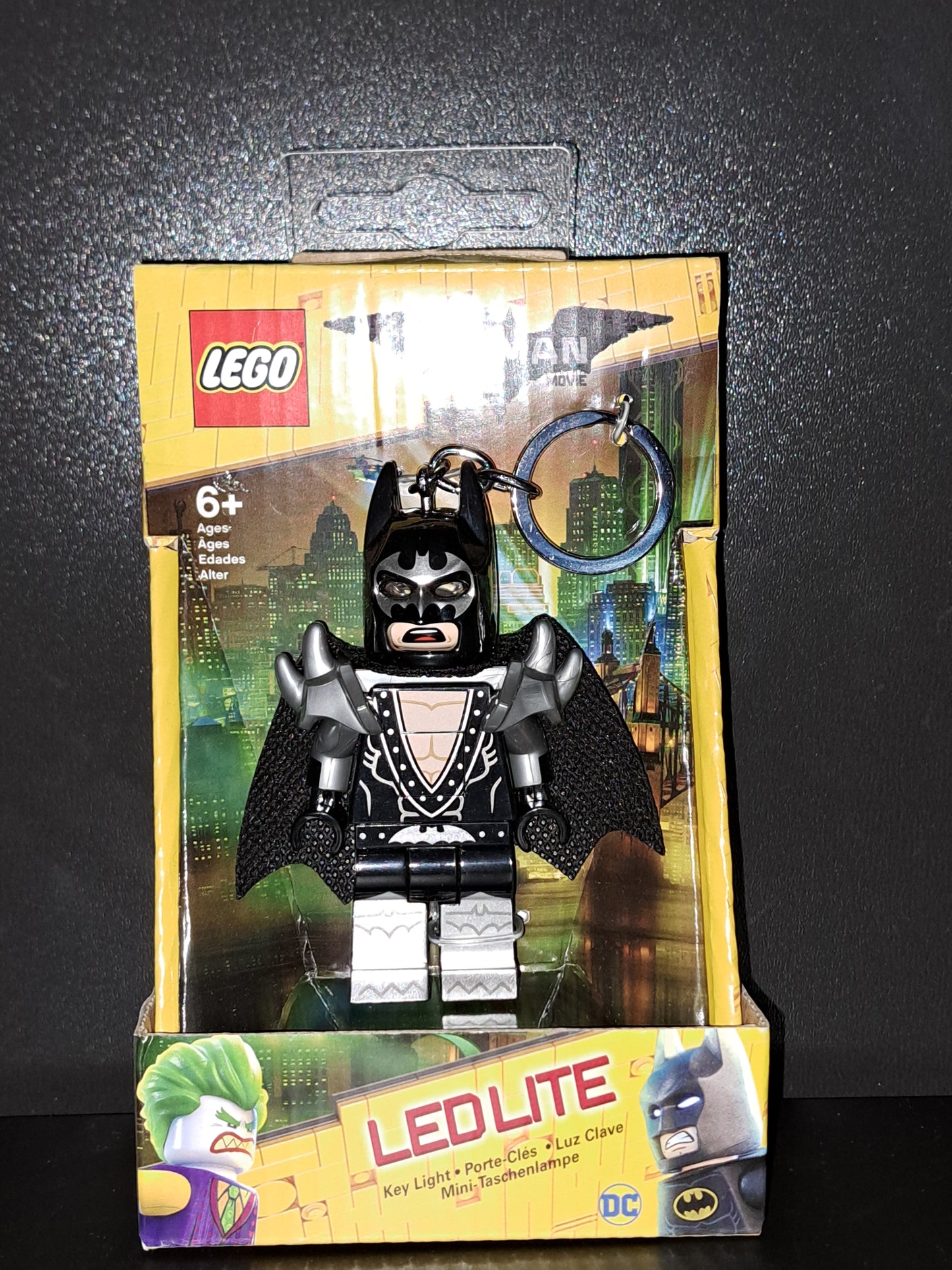 Lego The Batman Movie Batman Glam Rocker LED Lite Key Light Keychain