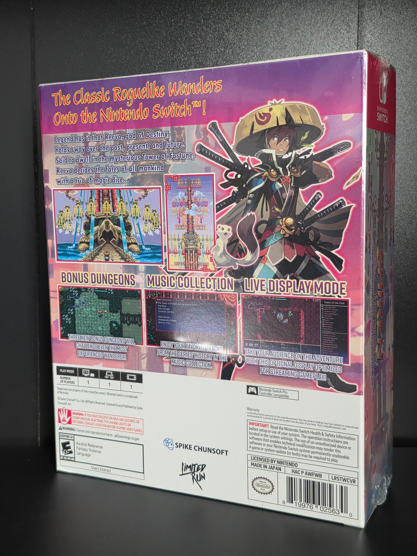 NEW Shiren the Wanderer Collector’s Edition Nintendo Switch Limited Run Games