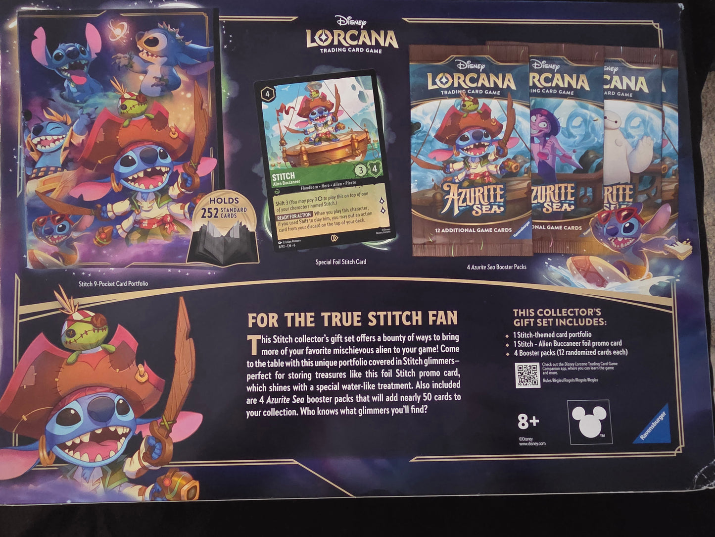 Brand New-Sealed Disney Lorcana TCG Stitch Collector's Gift Set