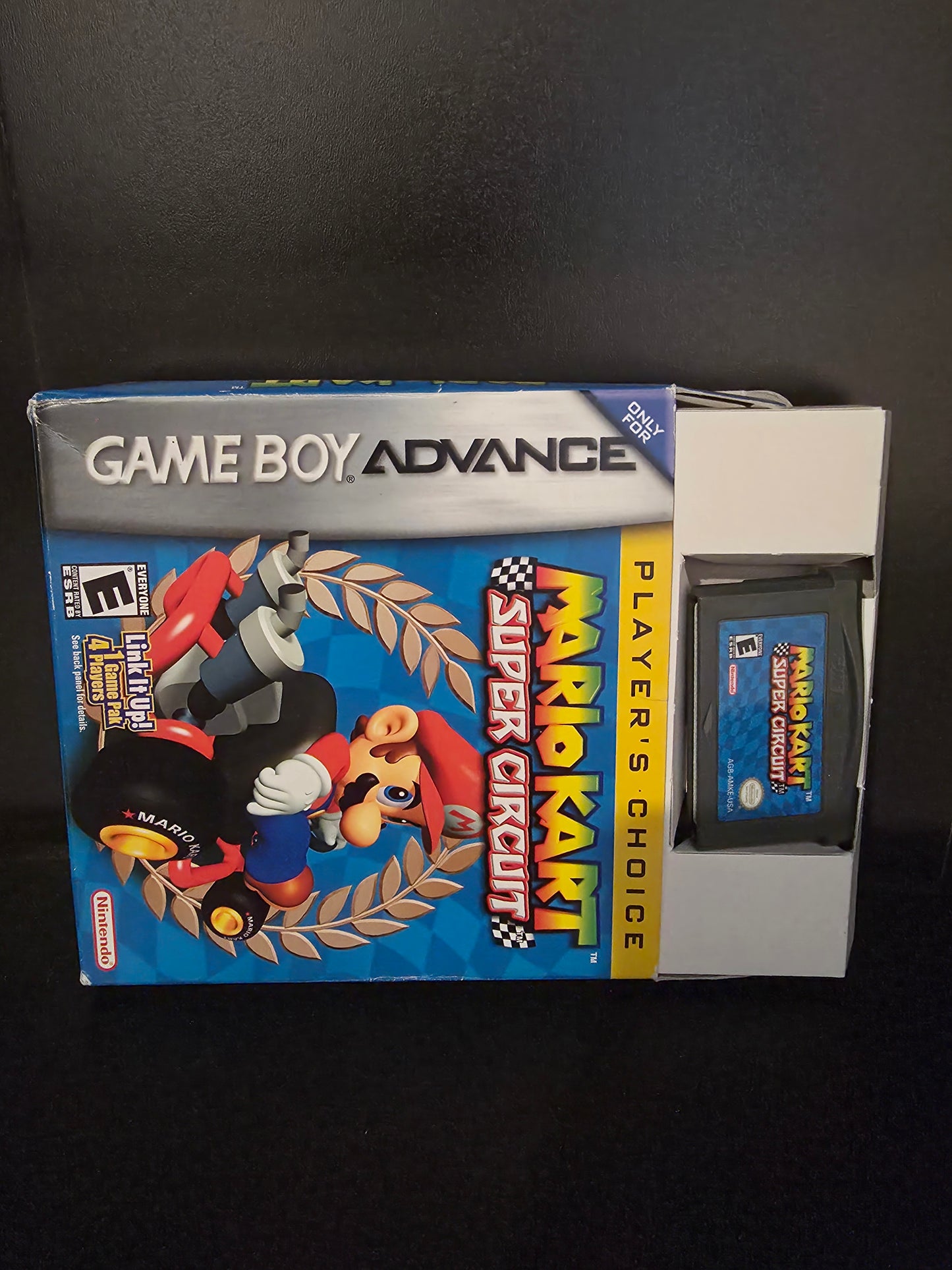 Gameboy Super Mario Cart Super Circuit In Box. With Manual and Game
