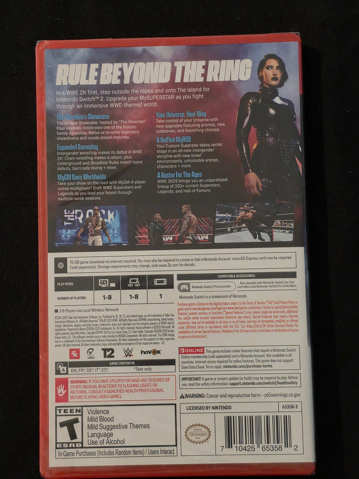 WWE 2K25 Nintendo Switch 2 Brand New Factory Sealed