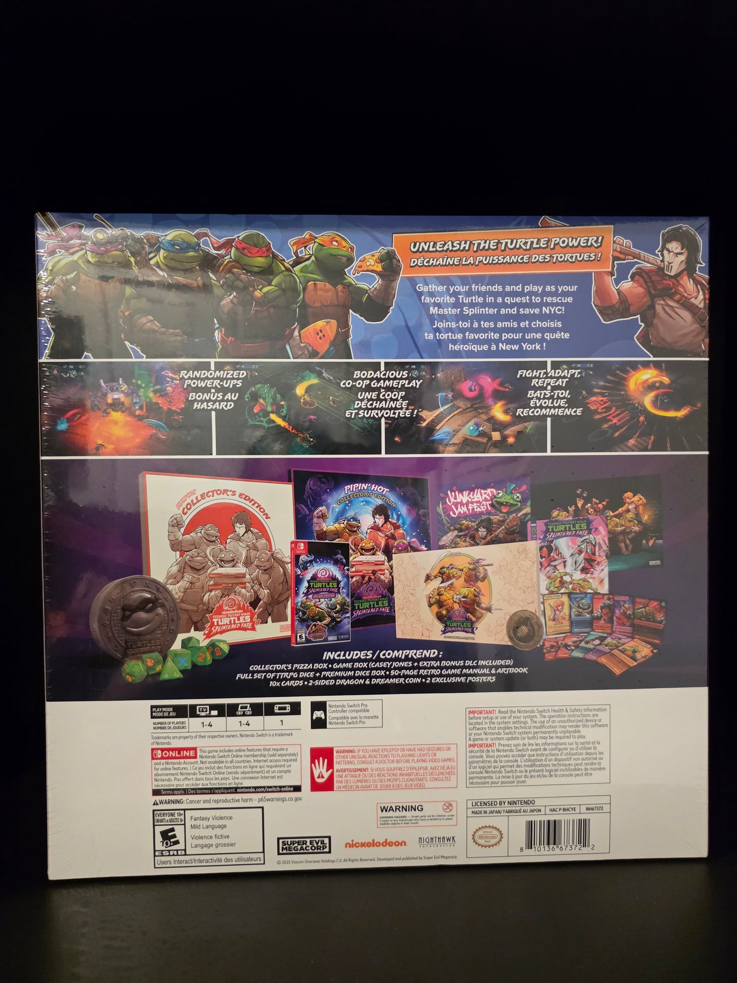 Teenage Mutant Ninja Turtles Splintered Fate Pipin Hot Collectors Edition Nintendo Switch