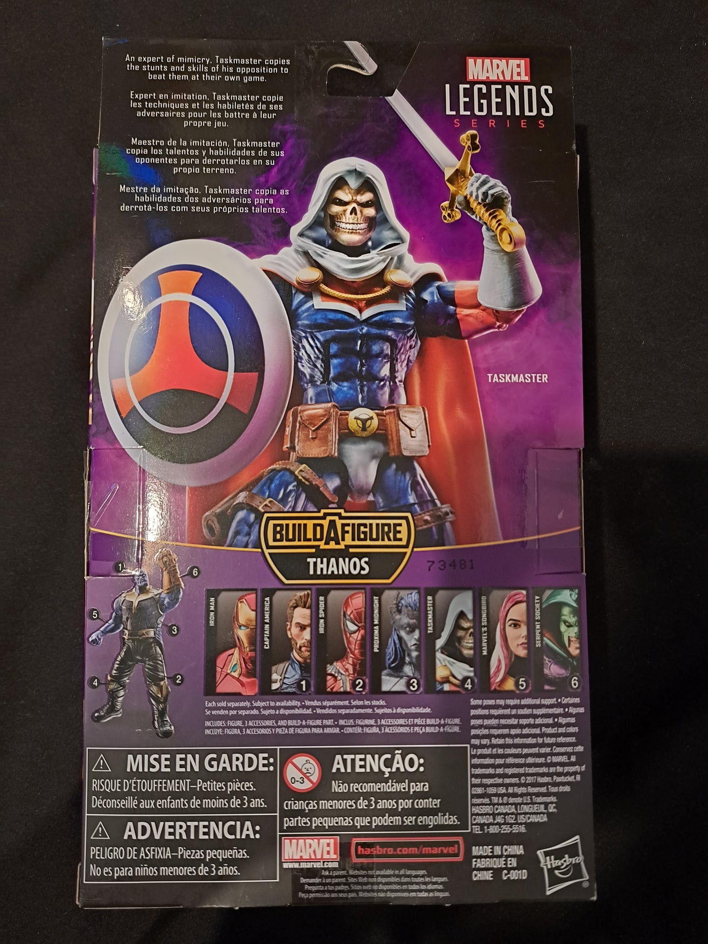 Hasbro Marvel Legend- Taskmaster -BAF Thanos