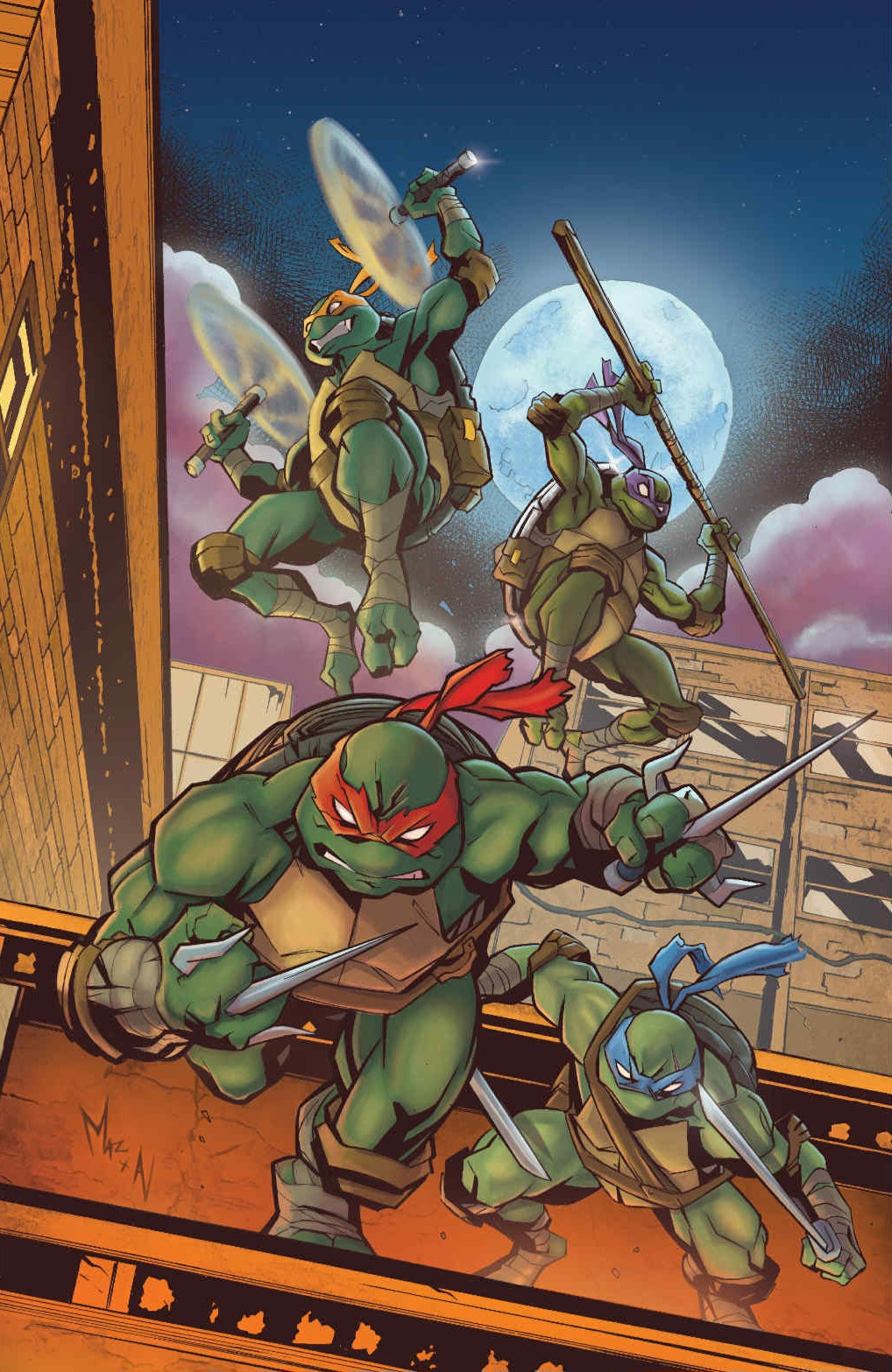 Teenage Mutant Ninja Turtle #13 Urelio Mazzara Exclusive & Jason Flowers Wrap Around
