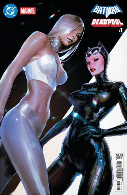 DC MARVEL BATMAN DEADPOOL #1 (ONE SHOT)  SOZOMAIKA CATWOMAN EMMA FROST CARD STOCK VAR