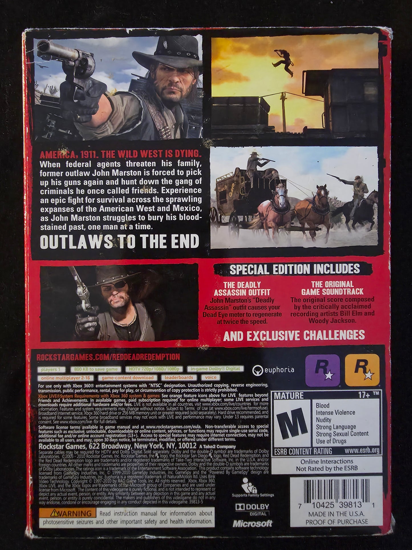 Red Dead Redemption -- Special Edition (Microsoft Xbox 360, 2010) CIB