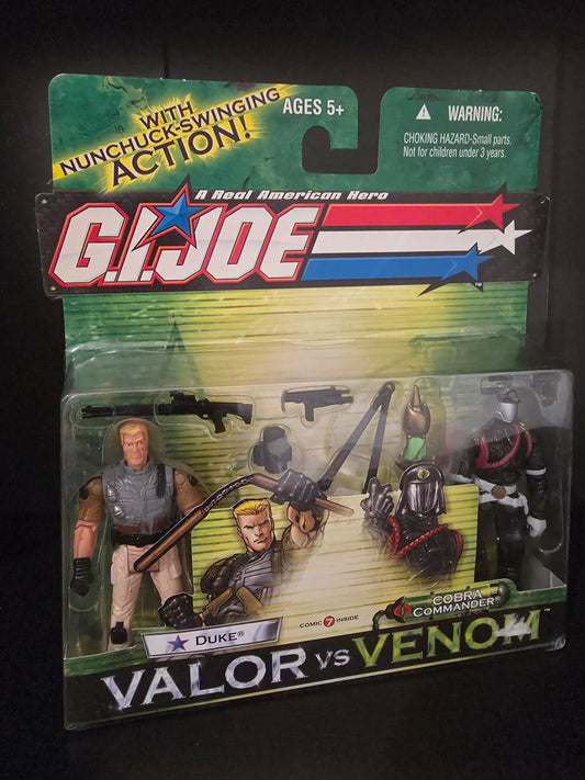 G.I. Joe Valor Vs Venom Duke Vs Cobra Commander Action Figure Set