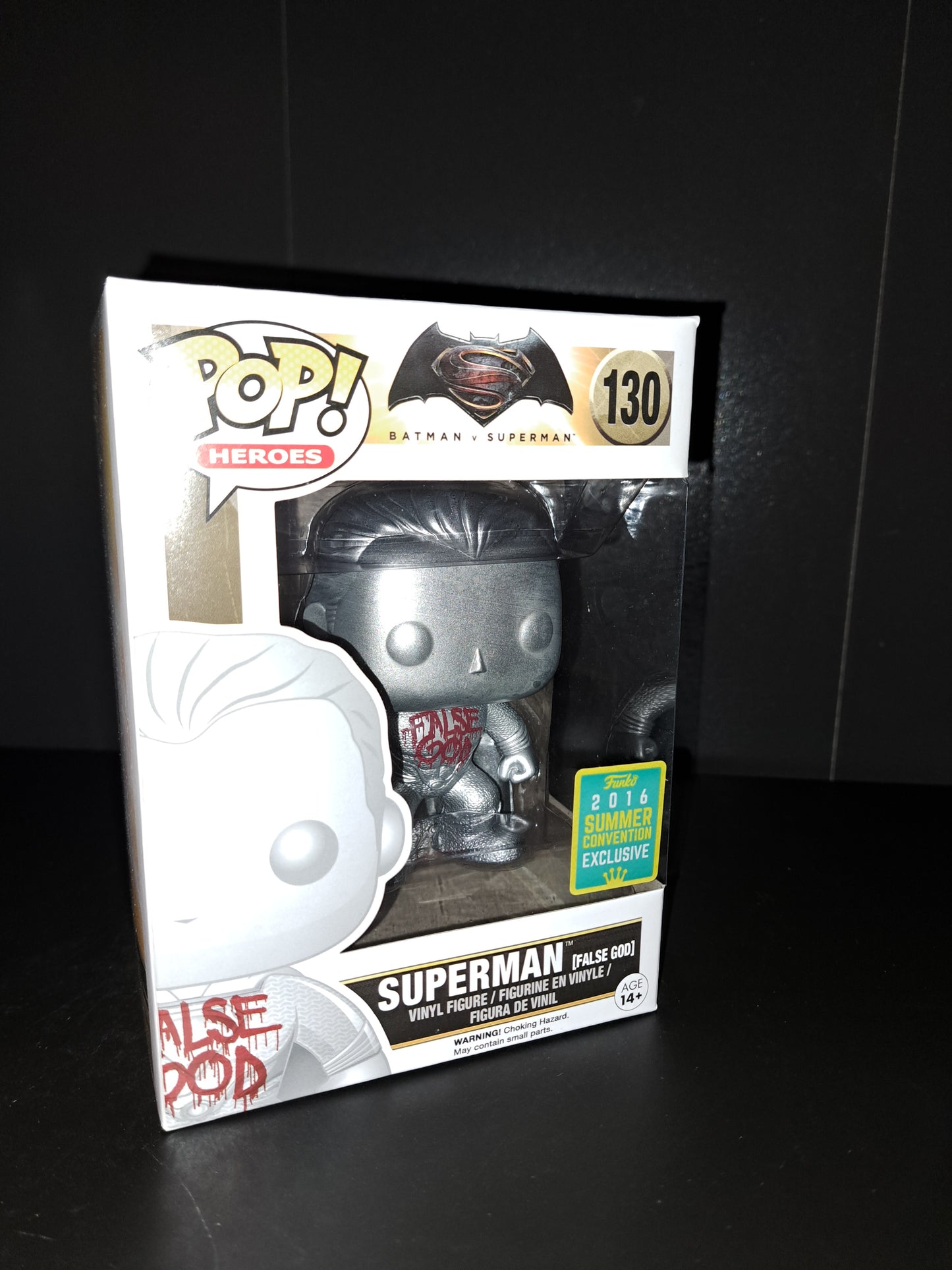Funko Pop! Heroes 130 Batman v Superman Superman False God 2016 Summer Con Excl.