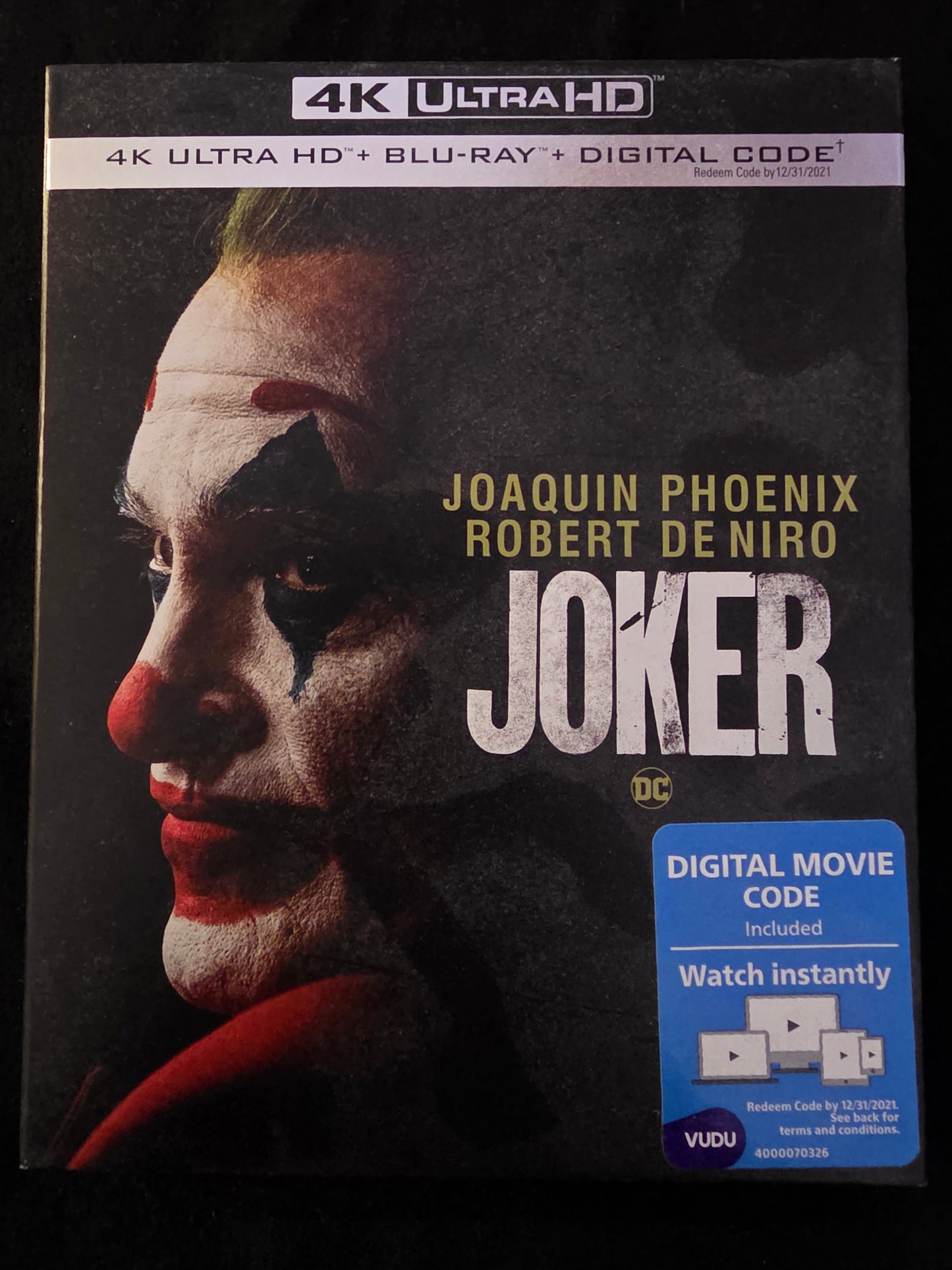 Joker DC 4K Ultra HD, Blu-ray Joaquin  Phoenix Robert De Niro