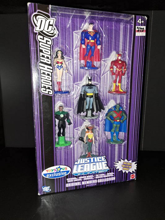 2007 Mattel Justice League Unlimited Toys R Us Exclusive Die Cast Original Members Collection