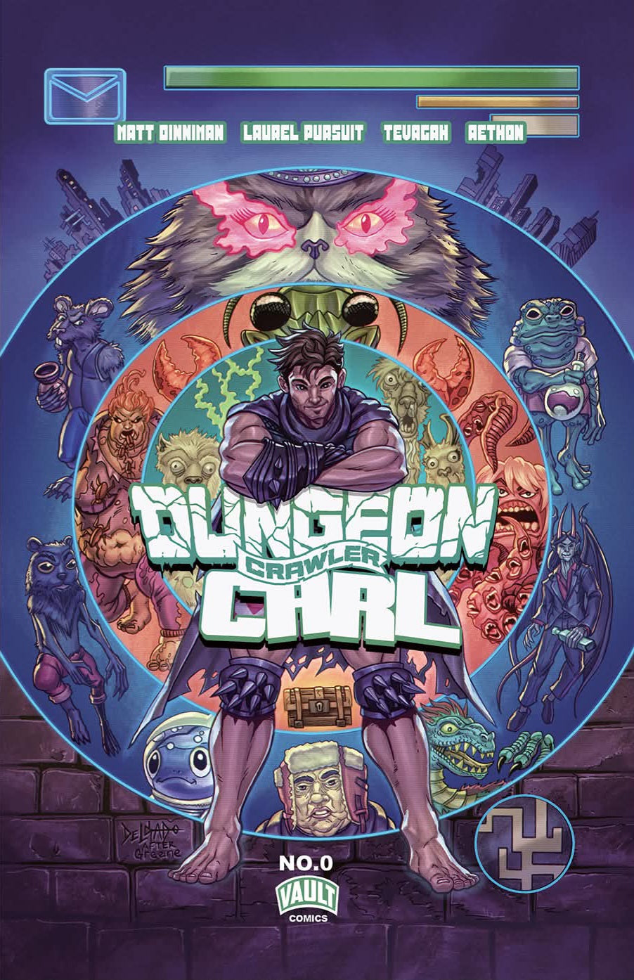 Dungeon Crawler Carl #0 Exclusives Gunn, Delgado, Piccino, Flowers