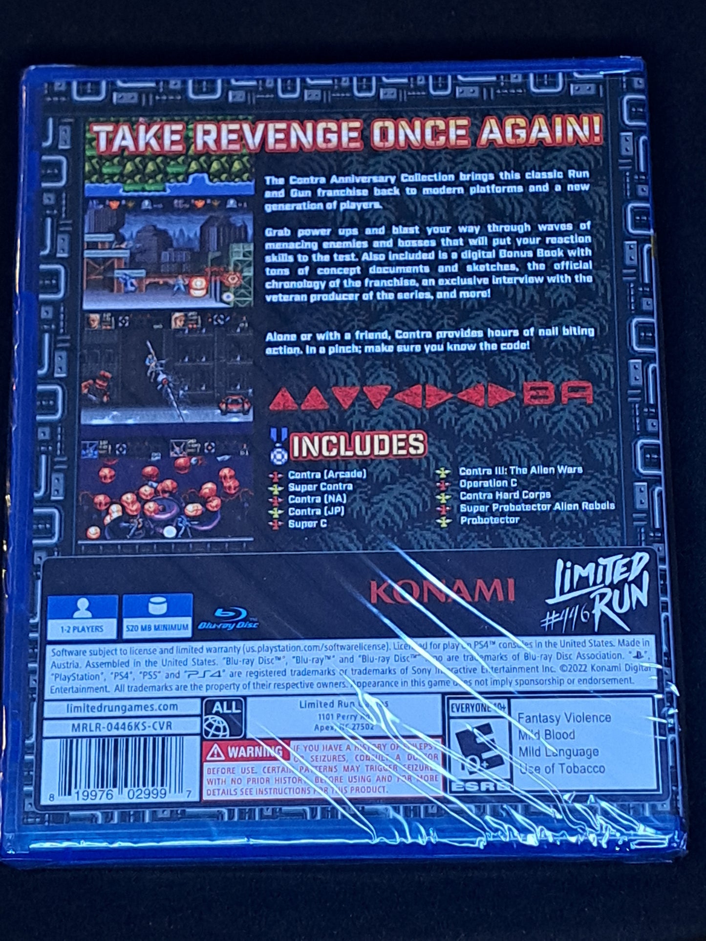 Contra Anniversary Collection Konami Variant Playstation 4