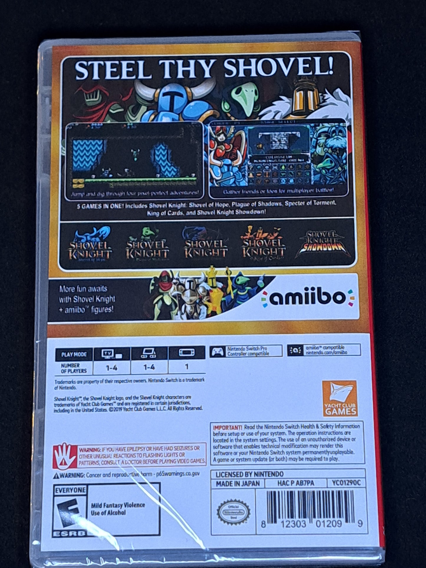 Nintendo Switch Shovel Knight Treasure Trove 2017 New Sealed