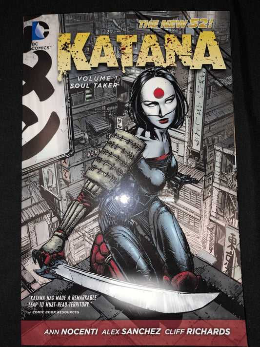 The New 52! Katana Volume 1 Soul Taker DC Comics 2014 Paperback