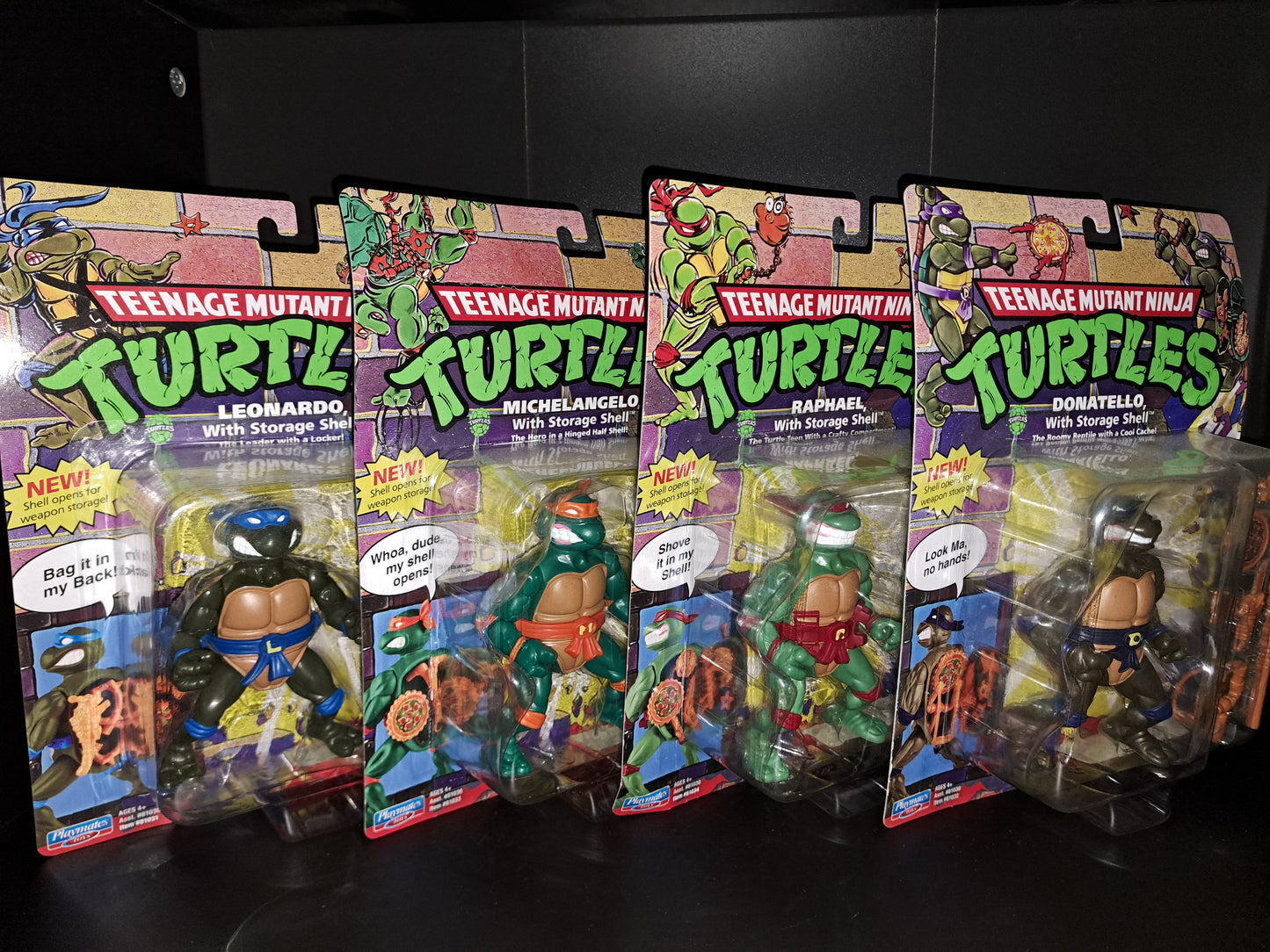 Teenage Mutant Ninja Turtles Set Of 4 Action Figures Retro Collection 2021