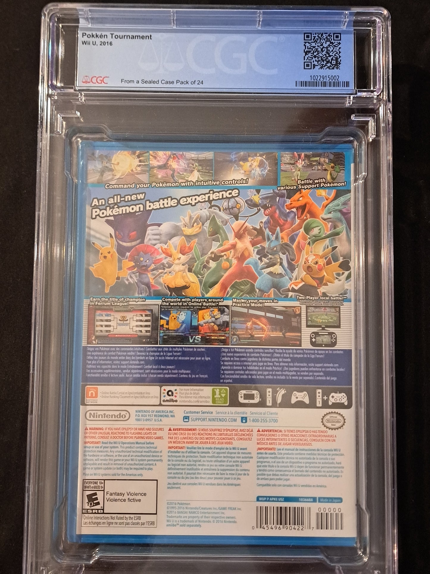 Pokken Tournament CGC 9.9 A++ Nintendo Wii U Sealed New Graded 2016