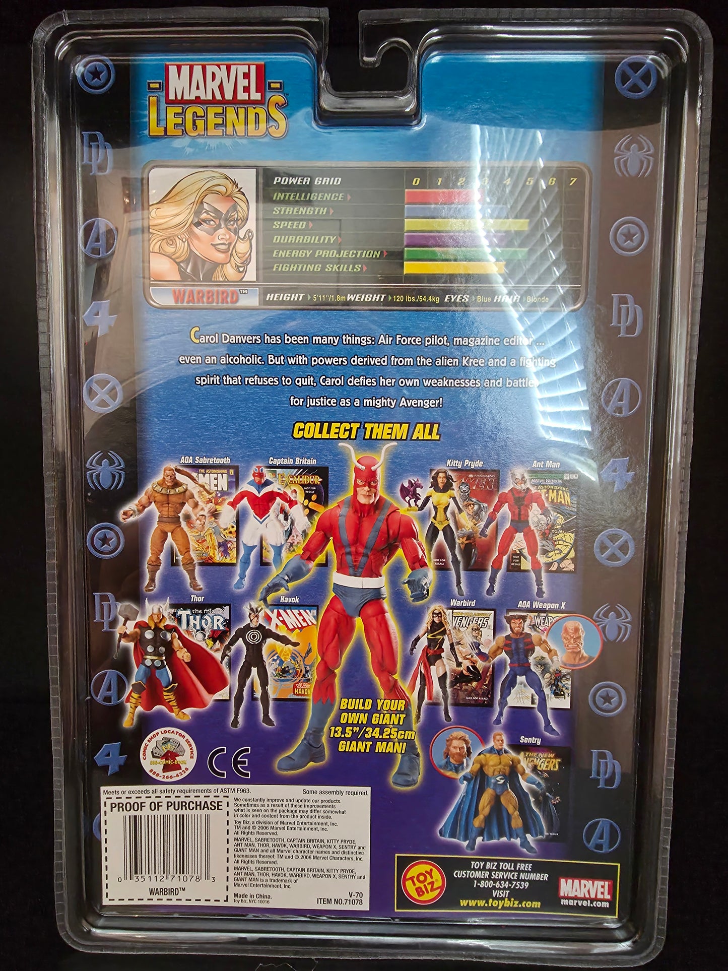 ToyBiz Marvel Legends Giant Man BAF Series Warbird 6-inch Action Figure