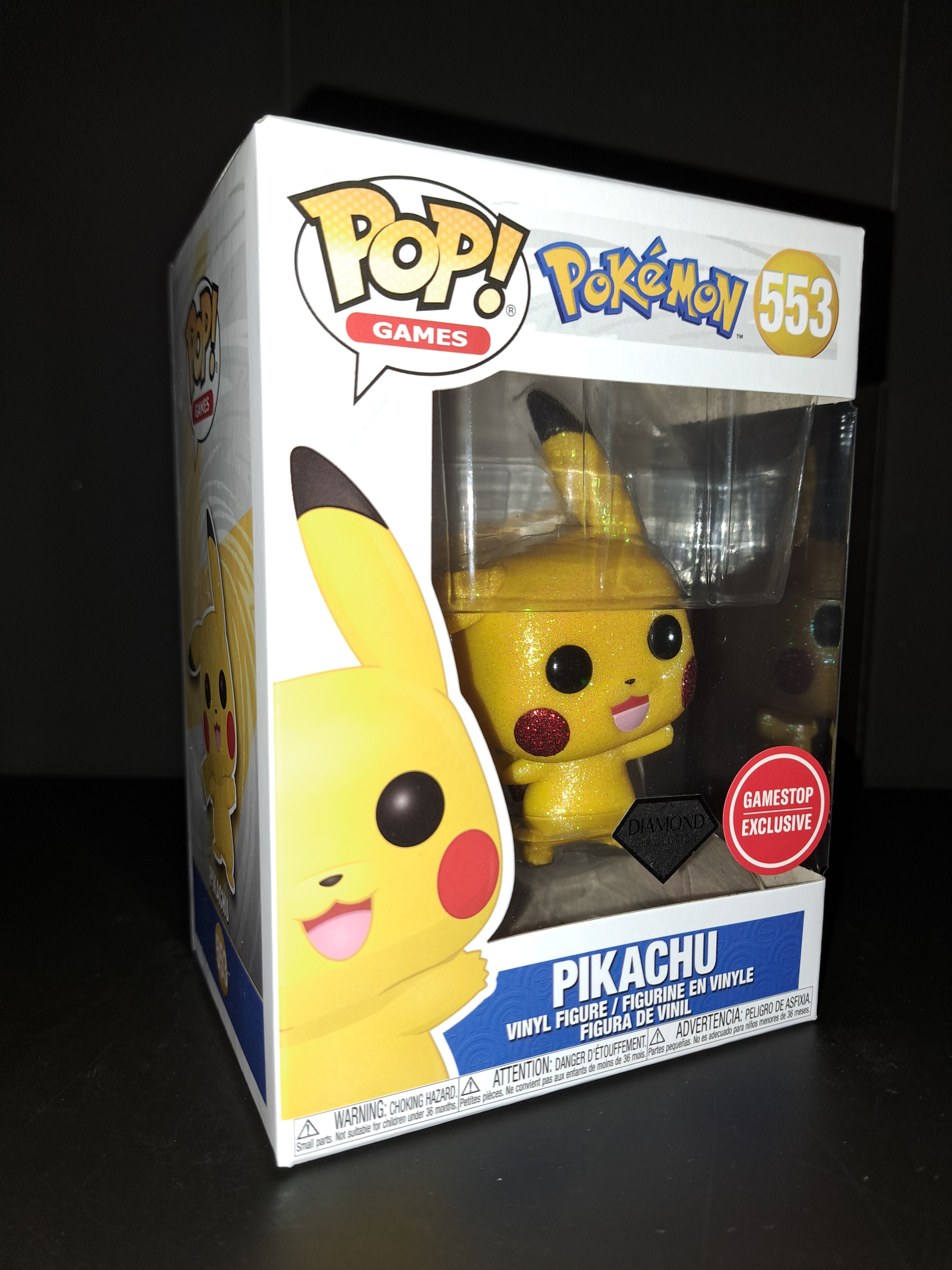 Funko Pop Pikachu 377 – Pokémon Diamond GameStop Édition Limitée