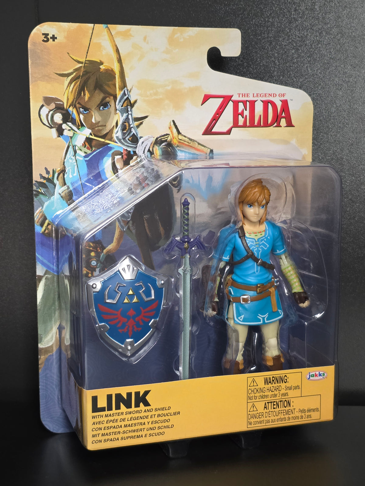 LINK  With Shield  Zelda Breath of The Wild WORLD OF NINTENDO TOY FIGURE  JAKKS