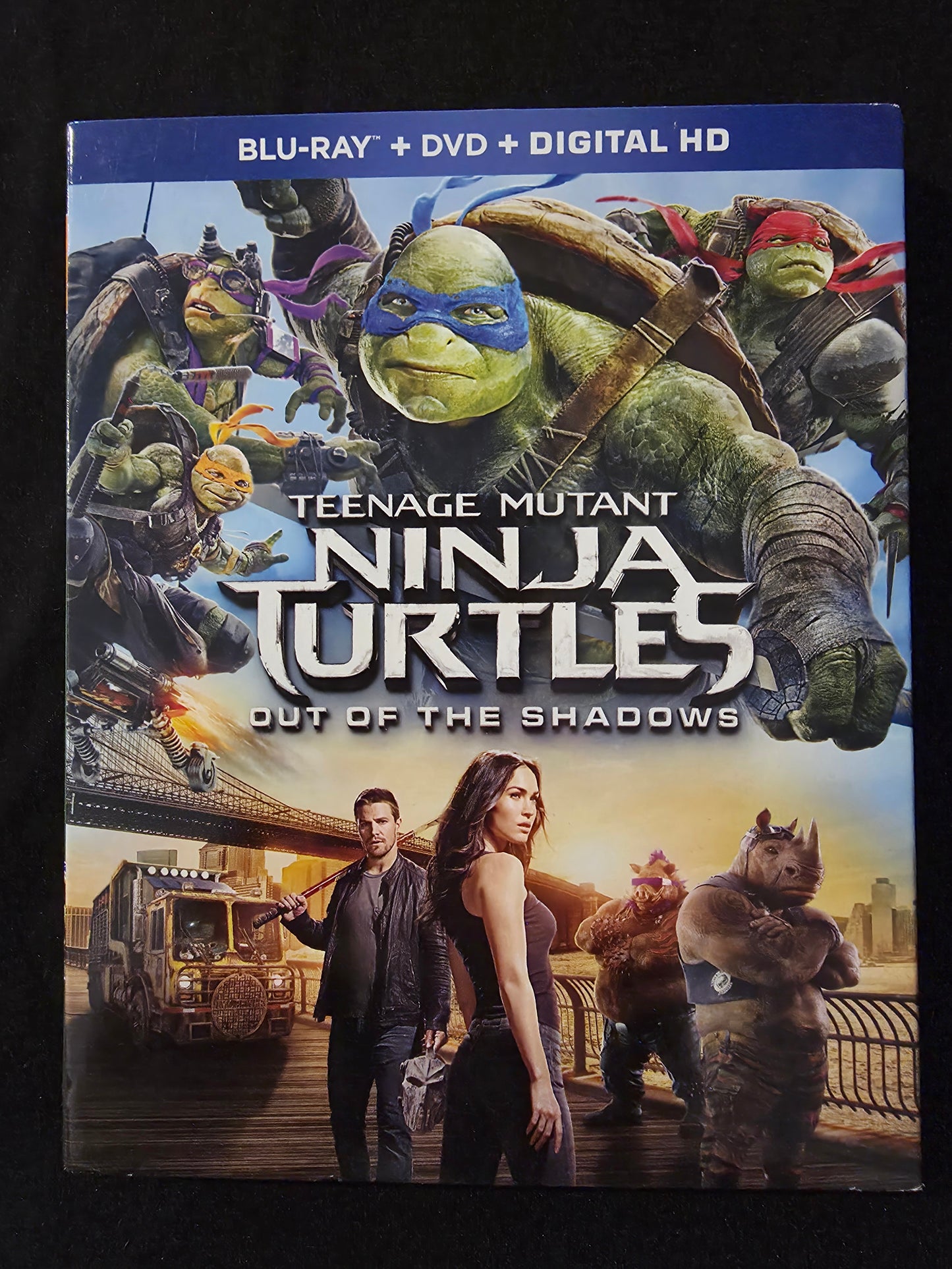 Teenage Mutant Ninja Turtles: Out of the Shadows (Blu-ray, DVD 2016)