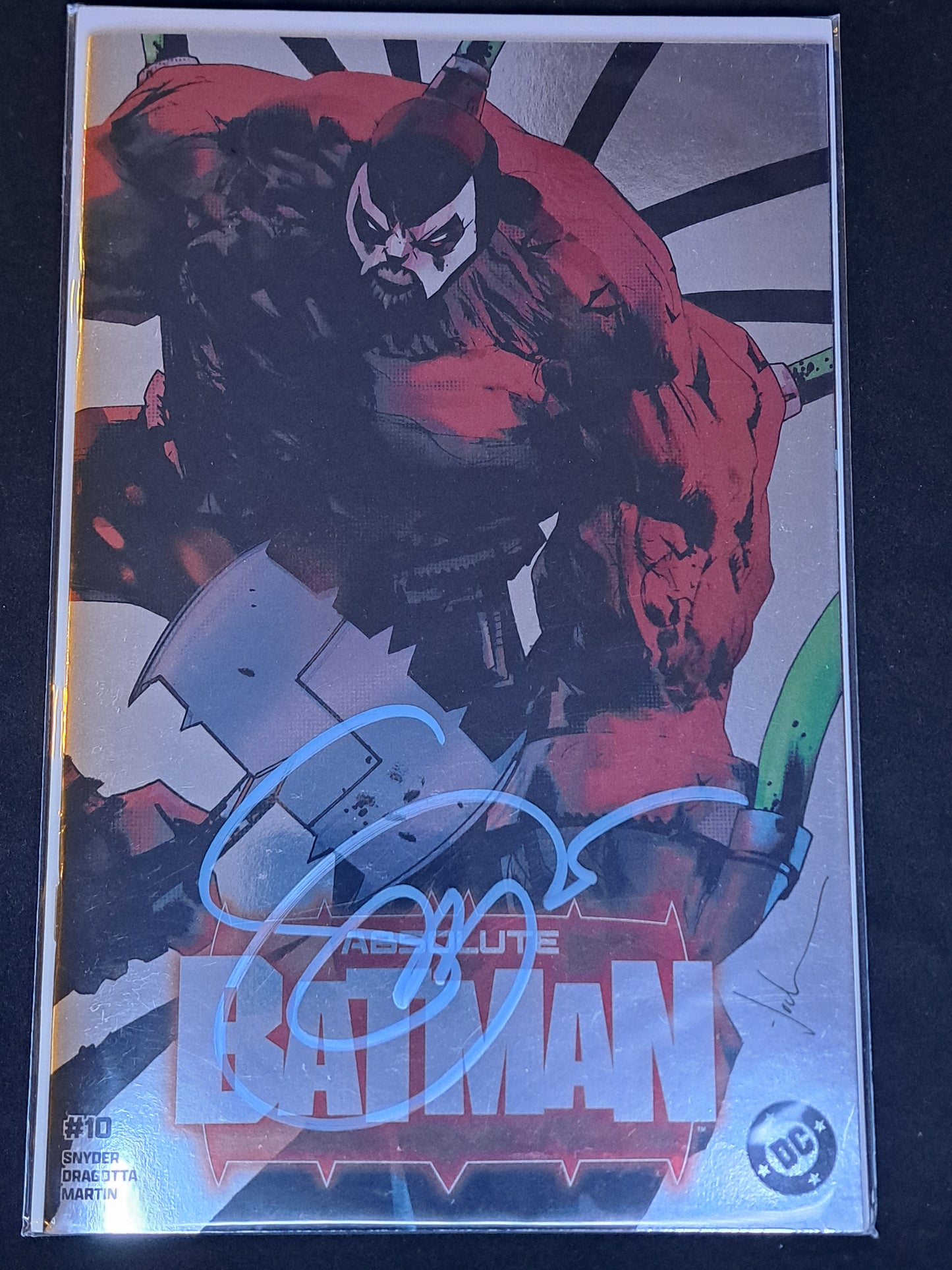 ABSOLUTE BATMAN #10 JOCK FOIL VARIANT SIGNED BY SCOTT SNYDER W/COA SDCC