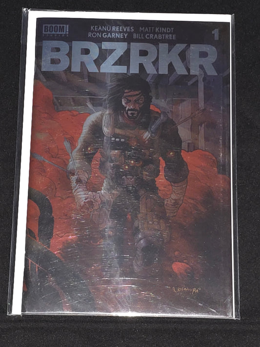 BRZRKR #1 - Grampa Red Smoke FOIL LIMITED VARIANT COVER - KEANU REEVES