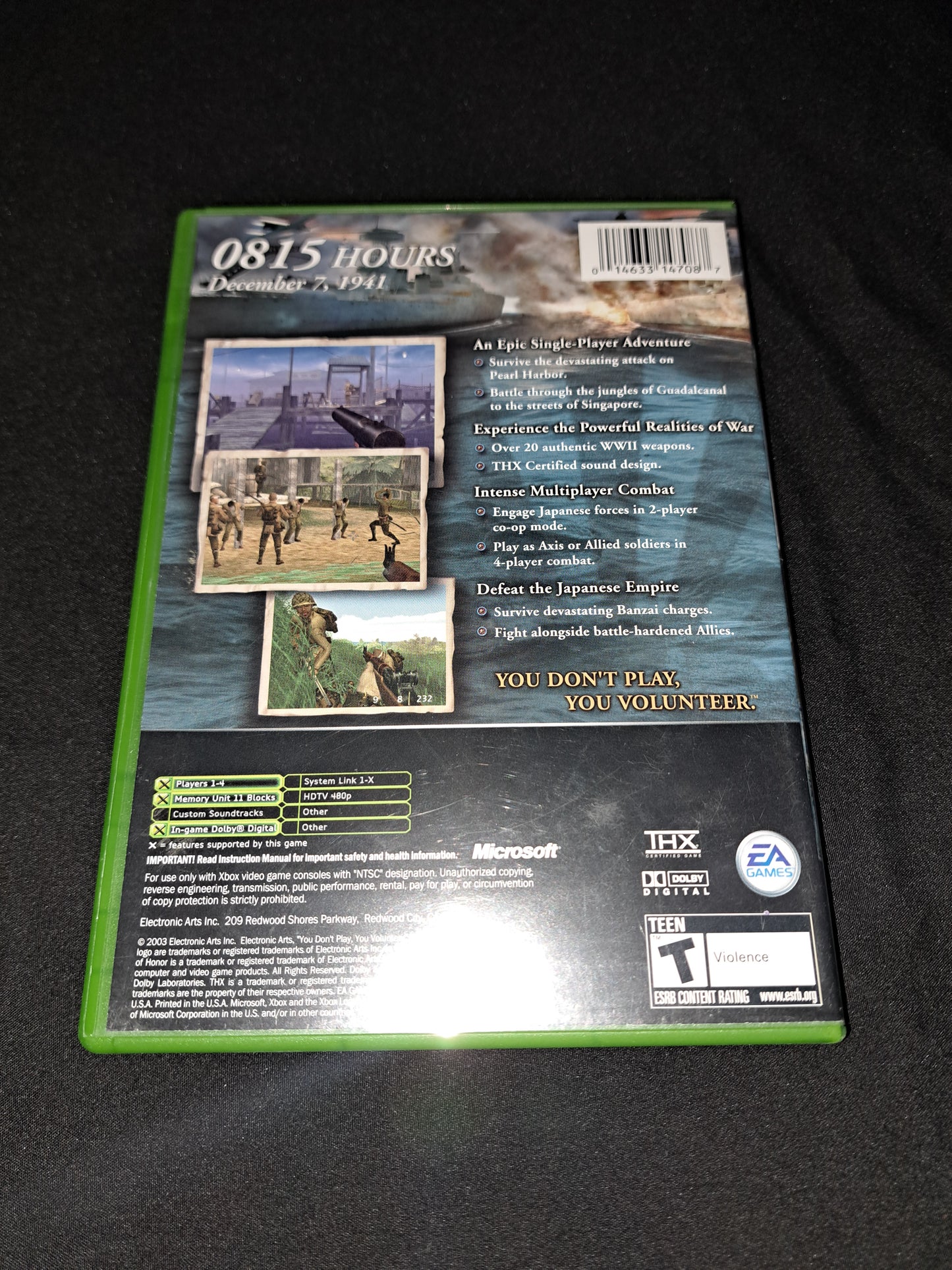 Medal of Honor: Rising Sun (Microsoft Xbox, 2003) CIB