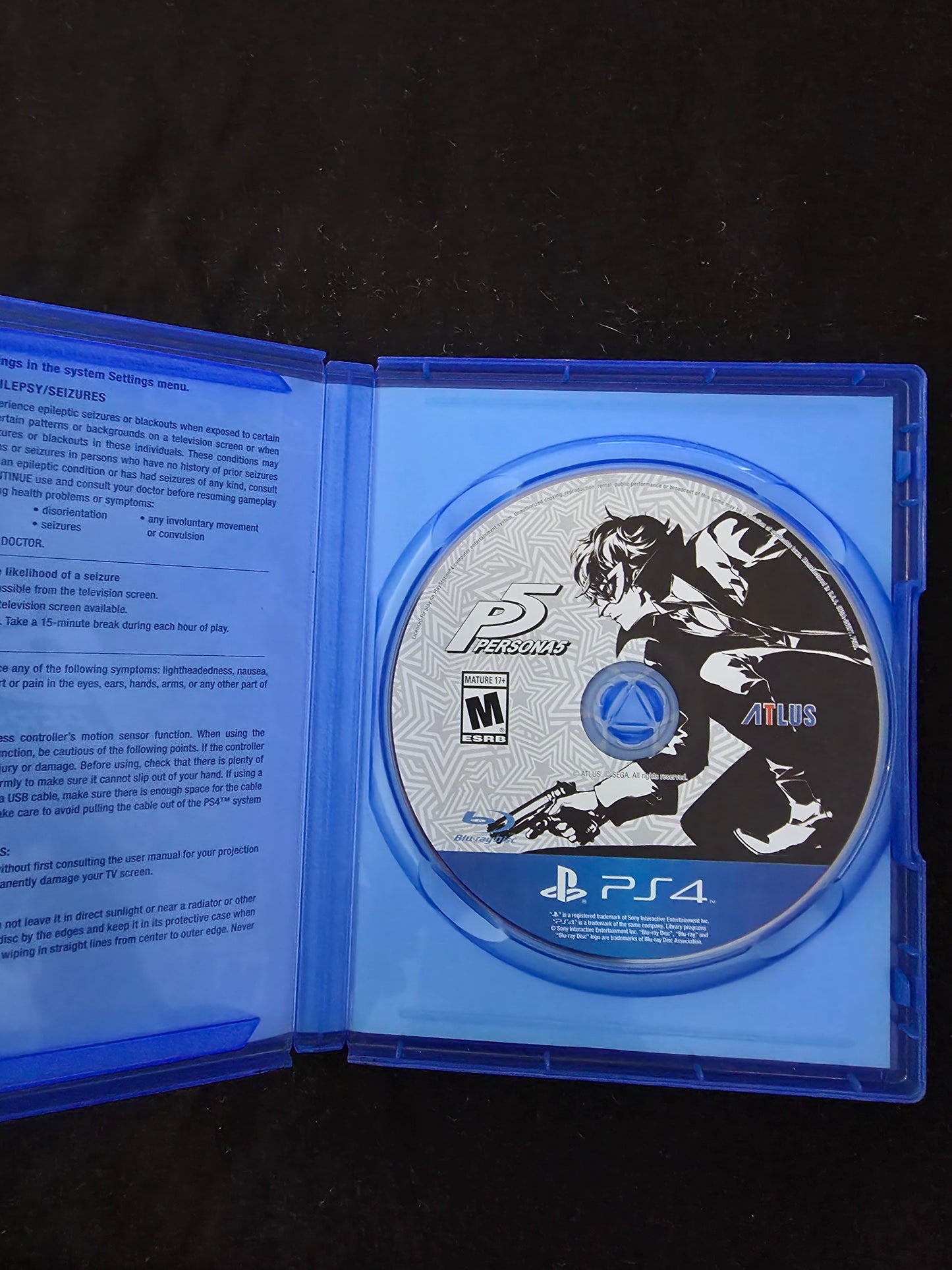 Persona 5 P5 (Sony PlayStation 4, 2017) PS4 Blue Label