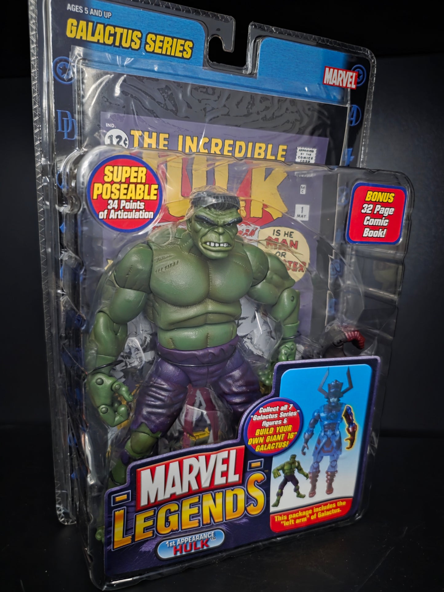 Marvel Legends BAF Galactus Series 1st Appearance Hulk Green Variant Figure NIP