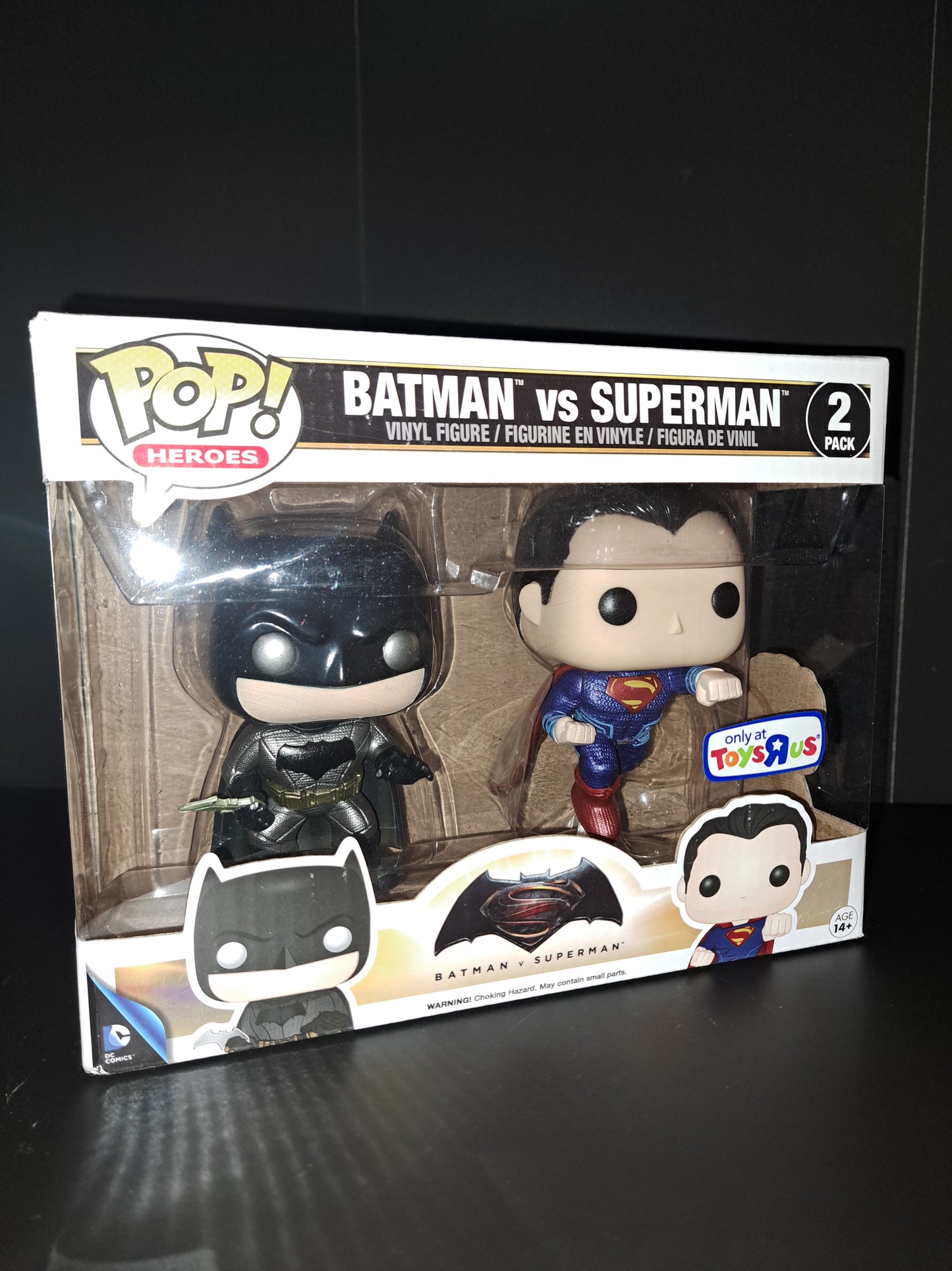 FUNKO POP HEROES BATMAN VS. SUPERMAN 2 PK. TOYS R US EXCLUSIVE