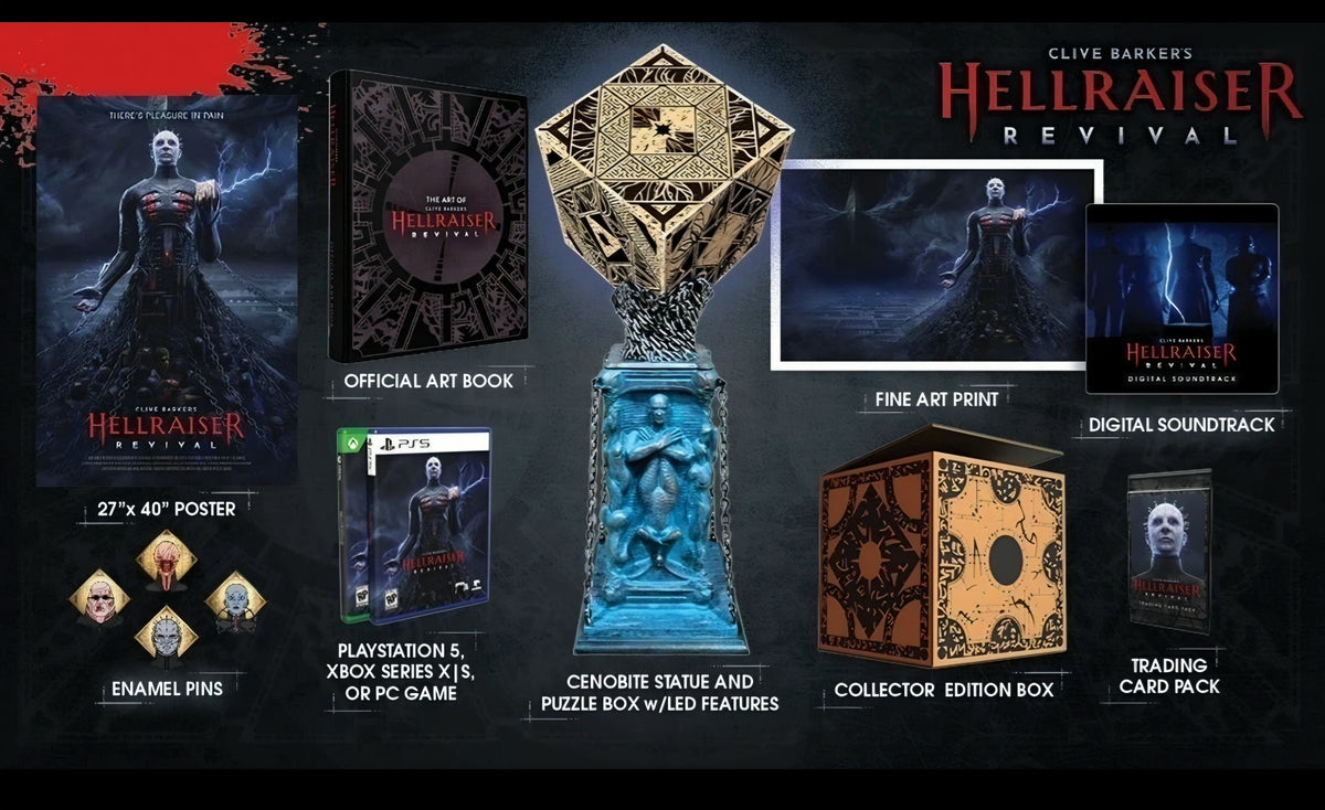 Hellraiser Revival: Cenobite Collector's Edition PS5 with Steelbook Case