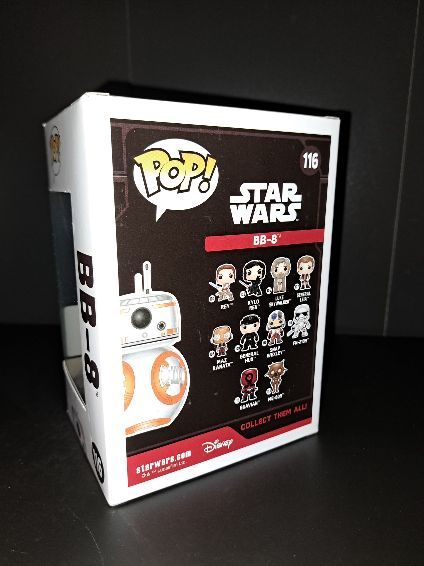 Funko Pop BB-8 #116 Star Wars The Force Awakens Vinyl Figure 2016 SDCC Exclusive