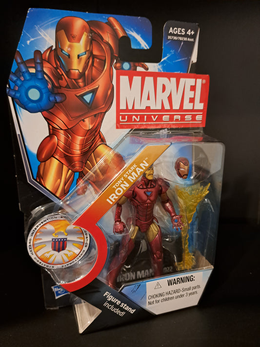 Marvel Universe Tony Stark Iron Man 3.75" figure Series 3 # 022 Hasbro UNOPENED