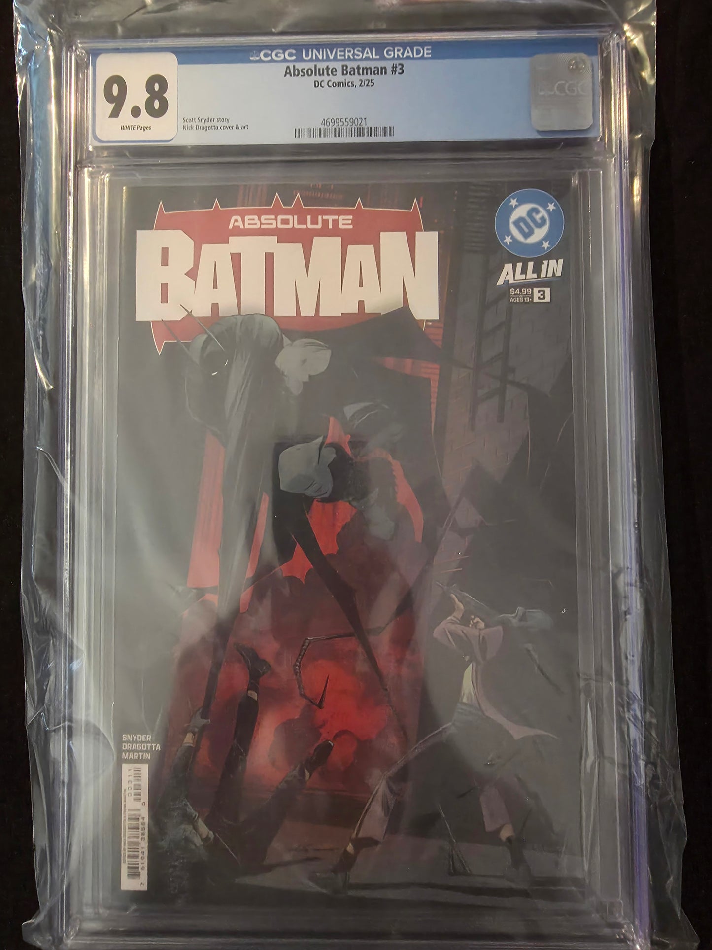 Absolute Batman #1-10 1st Print Covers All  CGC 9.8 Nick Dragotta Covers