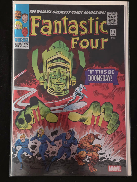 Fantastic Four #49 Facsimile Foil Variant 1st Galactus Jack Kirby Cover 2025 NM SDCC Exclusive
