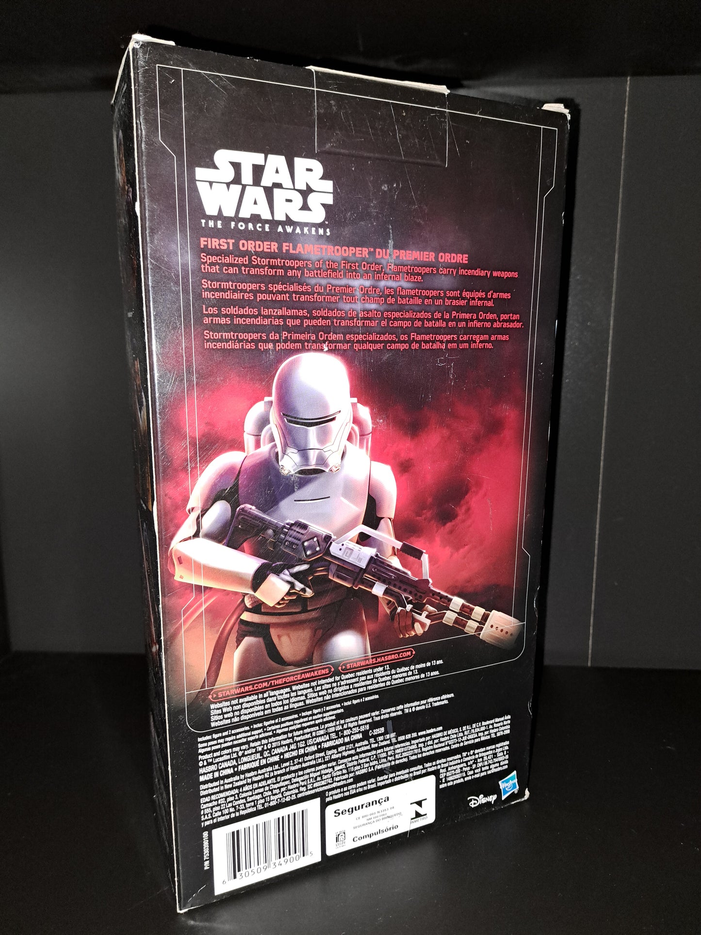 Star Wars The Force Awakens First order Flametrooper 12 inch Action Figure 2015
