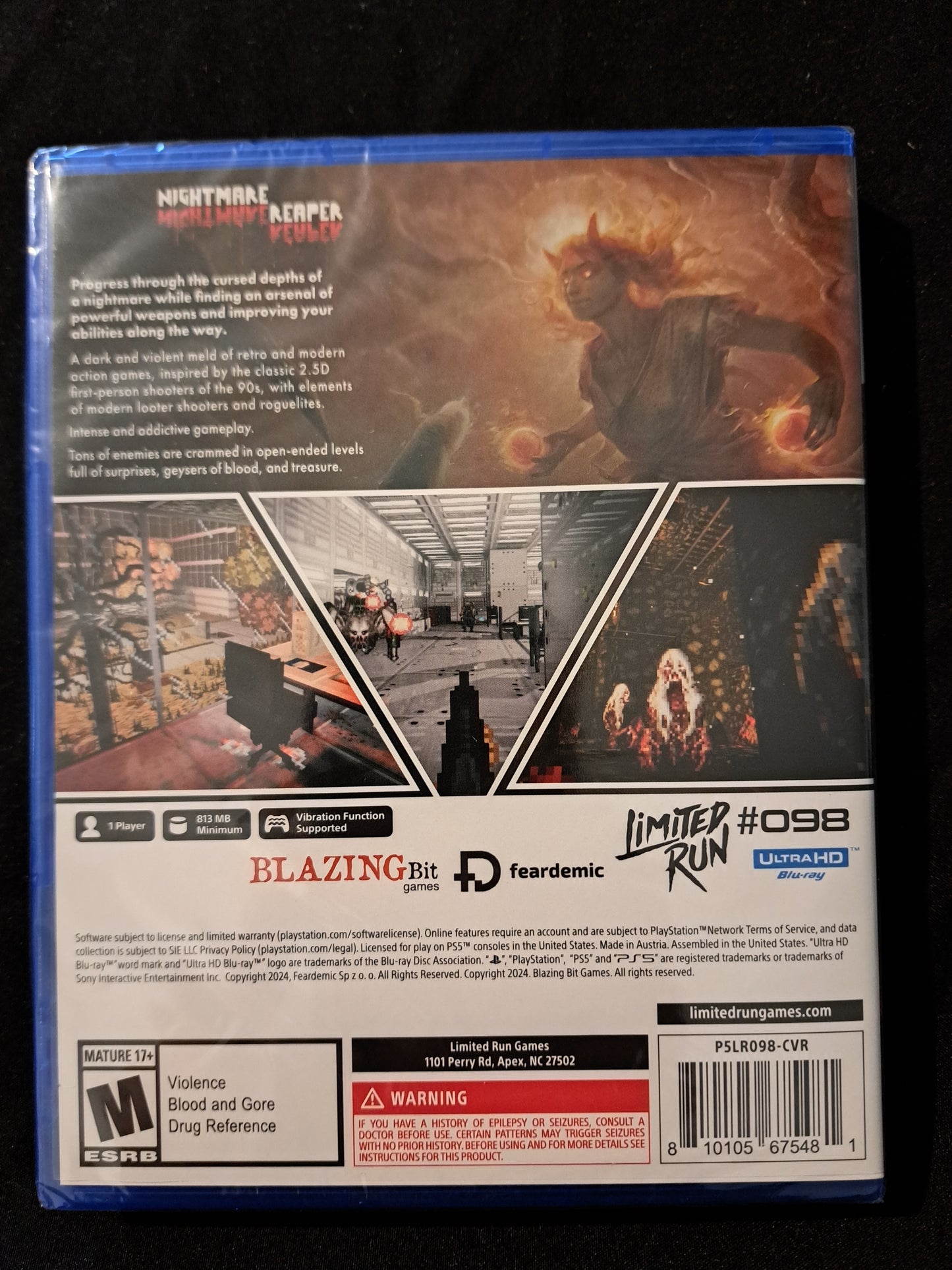 NIGHTMARE REAPER New PS5 Game PlayStation 5 ESRB Release Limited Run #098