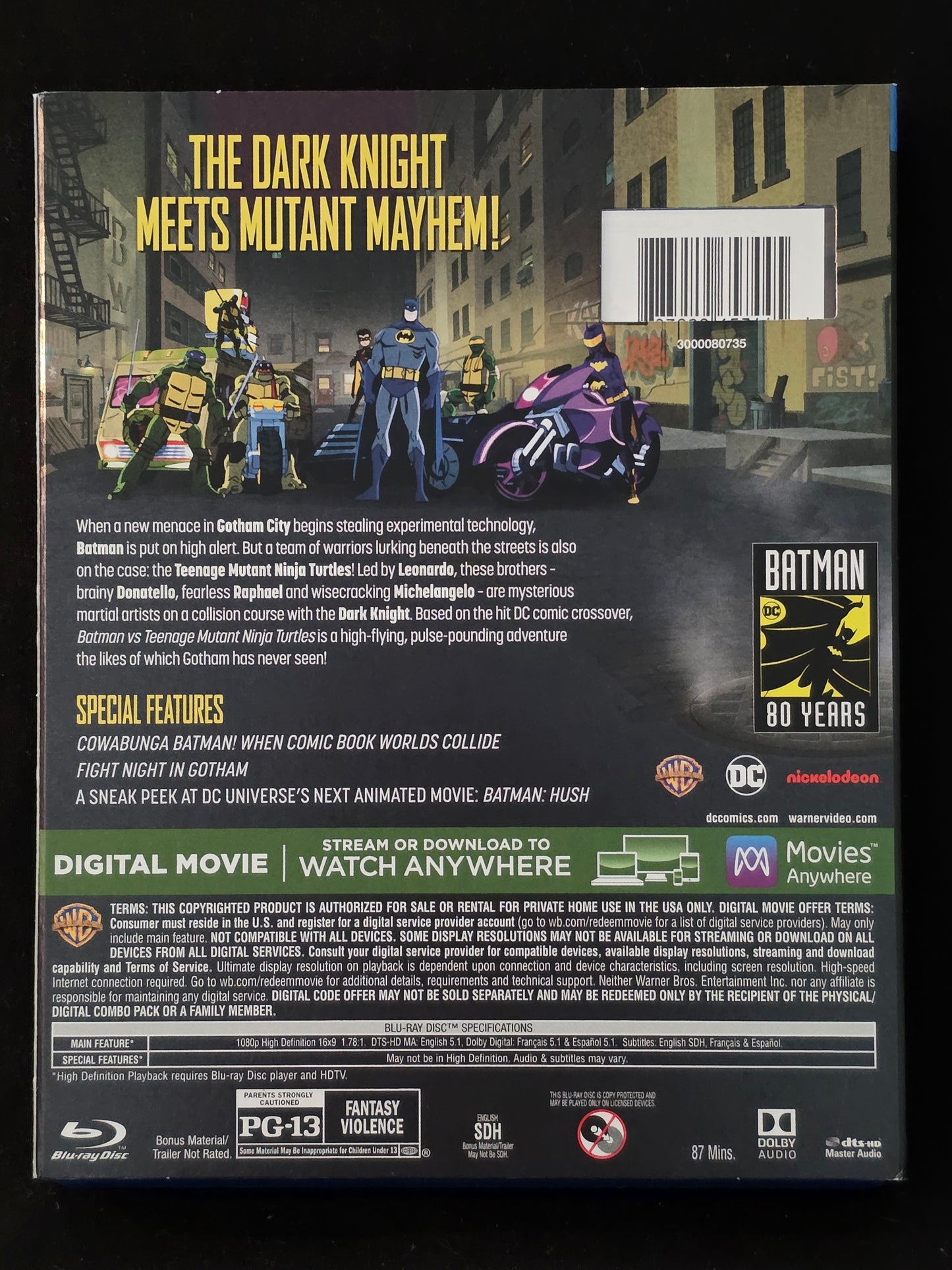 Batman vs. Teenage Mutant Ninja Turtles [Blu-ray]